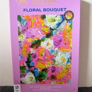 Floral Bouquet Crystal Edition Puzzle - Pink